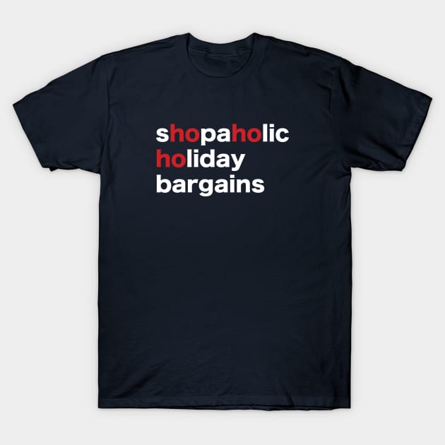 Holiday Scrabble Words - design no. 3 ( dark shirts ) T-Shirt by Eugene and Jonnie Tee's